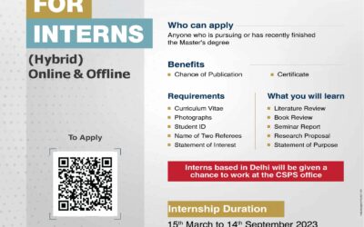 Call for Interns (Online)